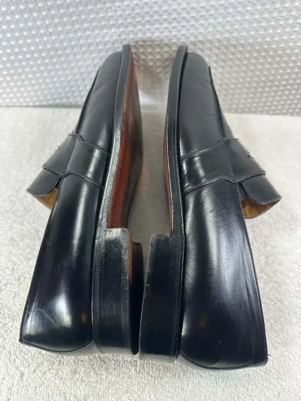 Caporicci Black Leather Penny Loafers Made in Italy